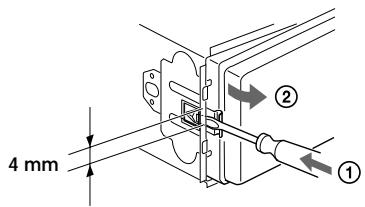 SONY CDX-L420V - Rimozione dell'apparecchio - 2