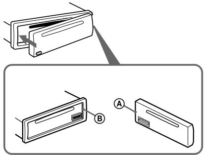 SONY CDX-L420V - Applicazione del pannello frontale - 1