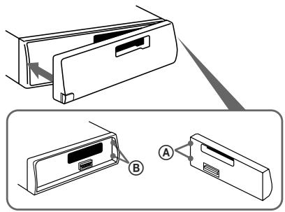 SONY XR-3501MK2 - Attaching the Front Panel - 1