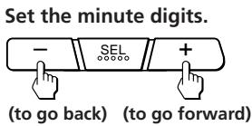 SONY XR-3501MK2 - Setting the Clock - 5