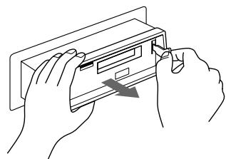 SONY XR-3501MK2 - Rimozione dell'apparecchio - 4