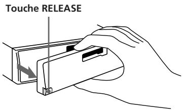SONY XR-3501MK2 - Retrait de la façade - 1