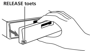 SONY XR-3501MK2 - Verwijderen van het Voorpaneel - 1
