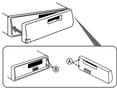 SONY XR-3501MK2 - Anbringen der Frontplatte - 1