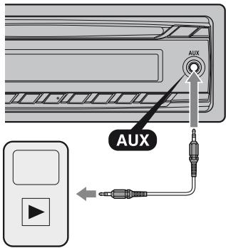 SONY CXS-M2016 - Connecting the portable audio device - 1