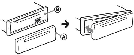 SONY CXS-M2016 - Attaching the front panel - 1