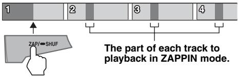 SONY DSX-S100, DSX-S300 - Press (ZAP/SHUF) during playback. - 1