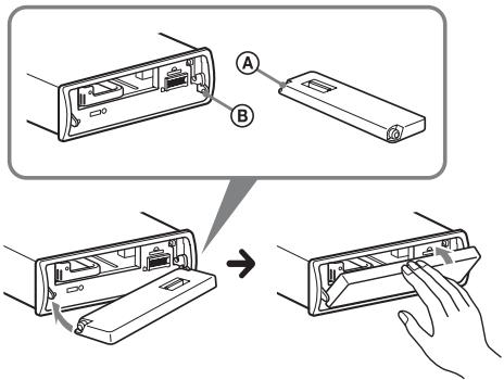 SONY DSX-S100, DSX-S300 - Installazione del pannello anteriore - 1