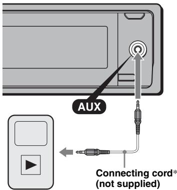 SONY DSX-S100, DSX-S300 - Connecting the portable audio device - 1