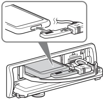 SONY DSX-S100, DSX-S300 - Raccordez l'iPod à l'adaptateur fourni. - 1