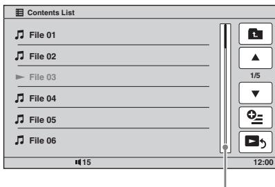 SONY XNV-L66BT TOMTOM,  XNV-L77BT TOMTOM - Berühren Sie während der Wiedergabe „List". - 1