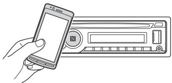 SONY MEX-N5000BT - Touch the N-Mark part of the unit with the N-Mark part of the smartphone. - 1