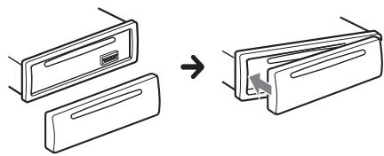 SONY MEX-N5000BT - Attaching the front panel - 1