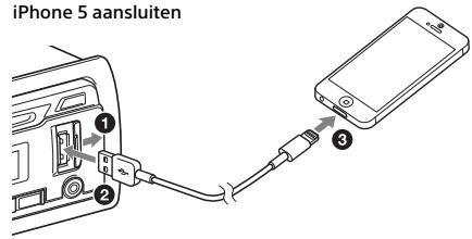 SONY MEX-N5000BT - Een iPod/USB-apparaat aansluiten - 1