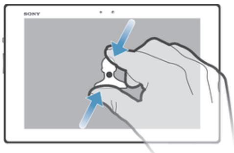 SONY XPERIA TABLET Z 16GO - Pour effectuer un zoom - 1