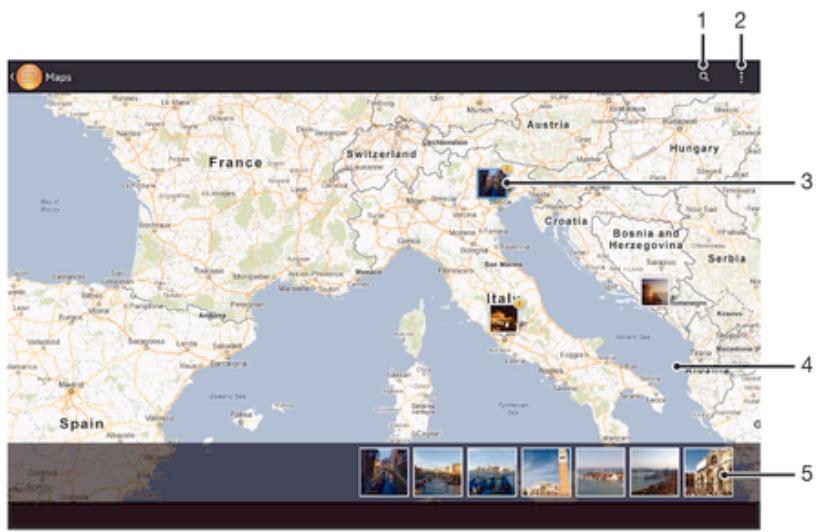 SONY XPERIA TABLET Z 16GO - Présentation de l'onglet Cartes - 1