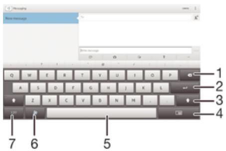 SONY XPERIA TABLET Z 16GO - Utiliser le clavier virtuel - 1