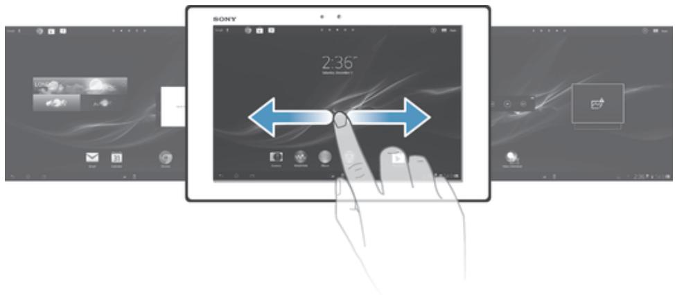 SONY XPERIA TABLET Z 16GO - Écran d'accueil - 1