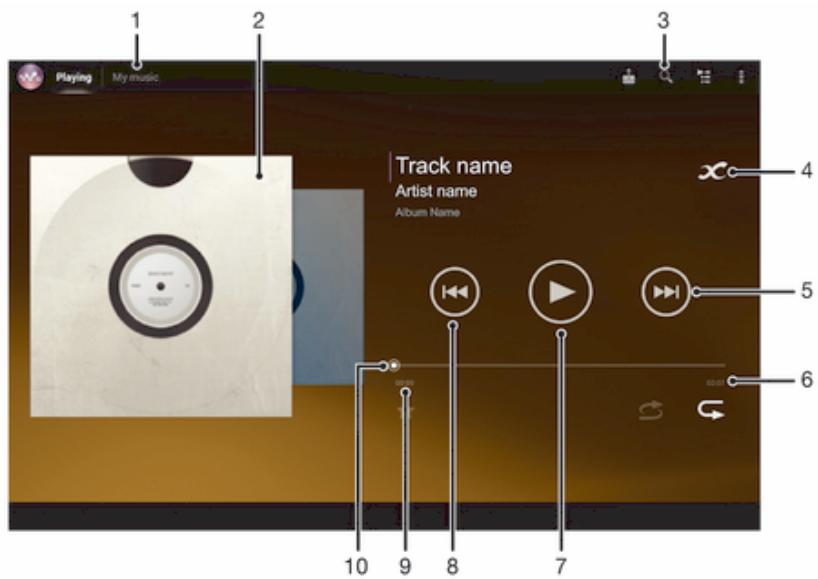 SONY XPERIA TABLET Z 16GO - Présentation de l'application WALKMAN - 1