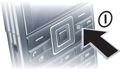 SONY C902 - To turn on the phone - 1