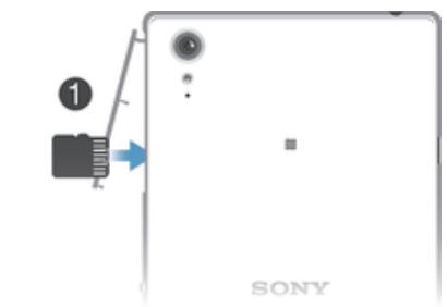 SONY PRS-T3 - Pour insérer une carte mémoire - 1