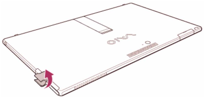 SONY VAIO TAP 11 - Utilisation du crochet du stylo (modèles équipés d'un Stylet de numérisation) - 3