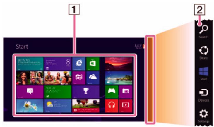 SONY VAIO TAP 11 - À propos de l'écran Accueil et du menu - 1