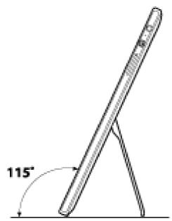 SONY VAIO TAP 11 - Réglage de l'angle du support - 2