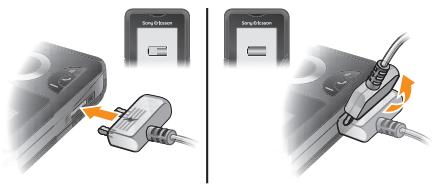 SONY W205 - To charge the battery - 1