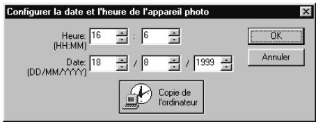 EPSON PHOTOPC 2100Z - Réglage de l'horodateur - 1
