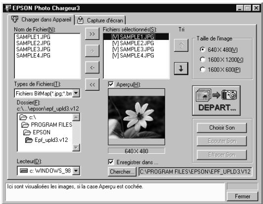 EPSON PHOTOPC 2100Z - Chargement de fichiers sonores depuis votre PC - 1