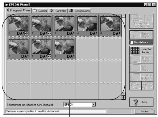 EPSON PHOTOPC 3000Z - Utilisation de l'onglet Appareil photo - 1