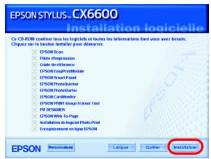 EPSON STYLUS CX6600 - Remarque pour Mac OS X : - 3