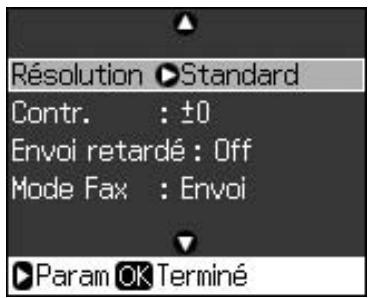 EPSON STYLUS CX9300F - Récapitulatif des paramètres du panneau - 2