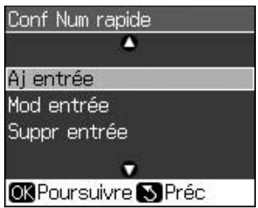 EPSON STYLUS CX9300F - Création d'une liste de numérotation rapide - 2