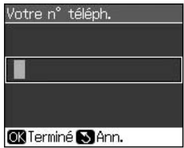 EPSON STYLUS CX9300F - Réglage du numéro de téléphone - 1