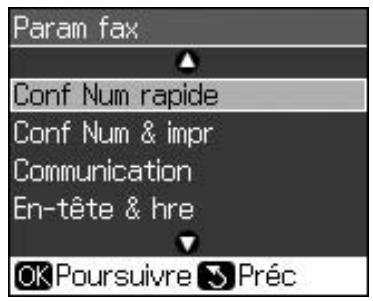 EPSON STYLUS DX9400F - Création d'une liste de numérotation rapide - 1