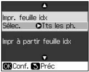 EPSON STYLUS DX9400F - Impression d'une feuille d'index - 2