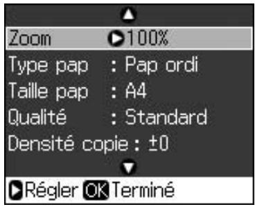 EPSON STYLUS DX9400F - Paramètres d'impression du mode copie - 2