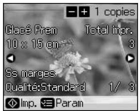 Glacé Pren 10 x 15 cm Ss marges Qualité:Standard Imp. Param Total impr. 3 1/ 3