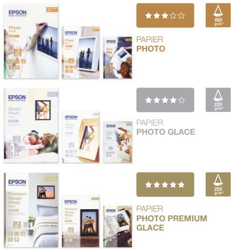 EPSON STYLUS SX510W - Papier recommandé - 1