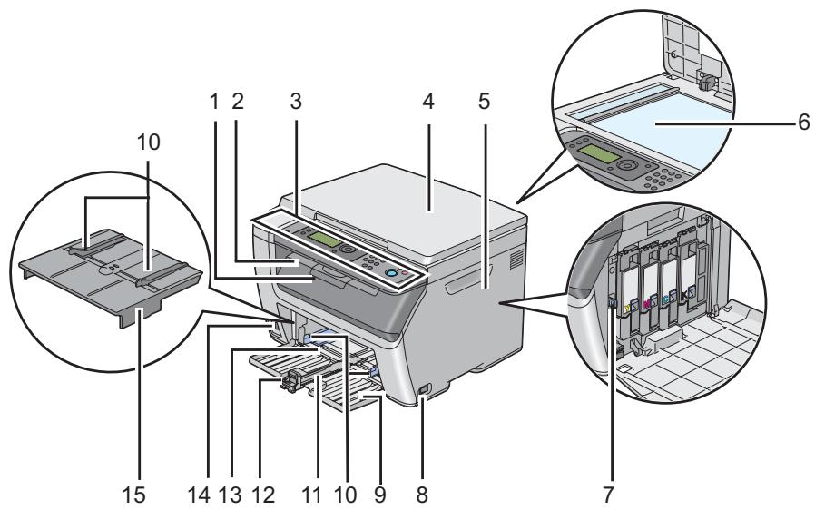 EPSON ACULASER CX17NF-WF - Vue avant - 2