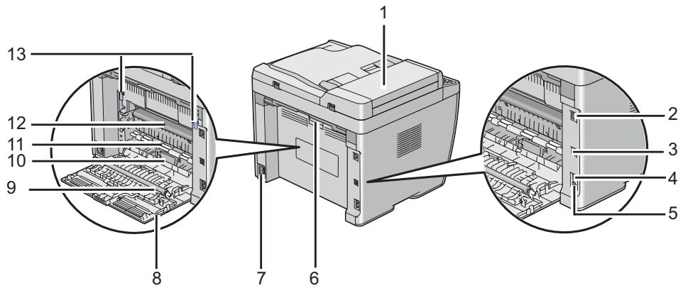 EPSON ACULASER CX17NF-WF - Vue arrière - 1