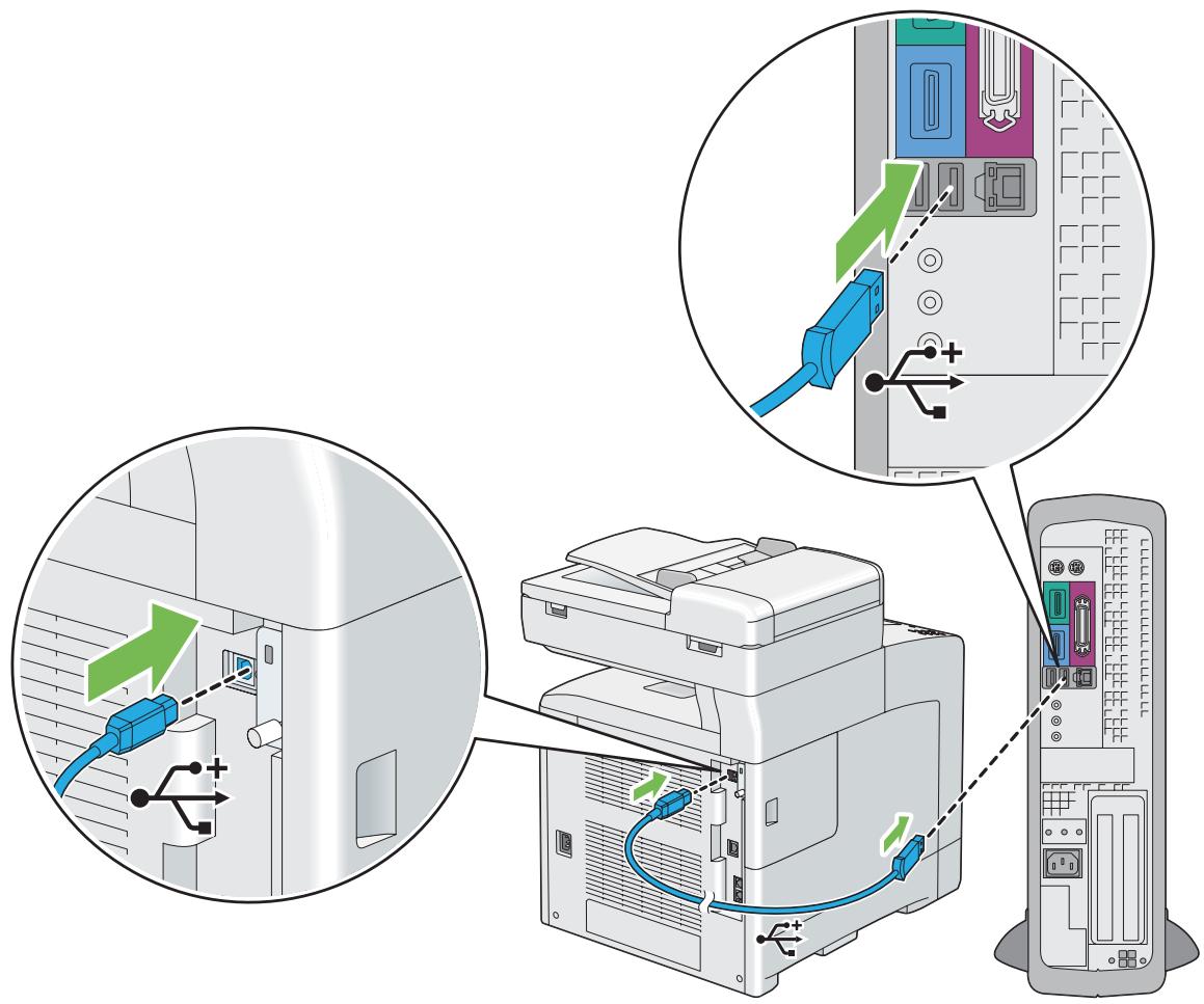 EPSON ACULASER CX29DNF - Connexion USB - 1
