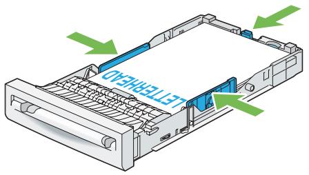 EPSON ACULASER CX29DNF - Chargement de papier à en-tête dans le magasin de 250 feuilles standard et l'unité papier de 250 feuilles en option - 1