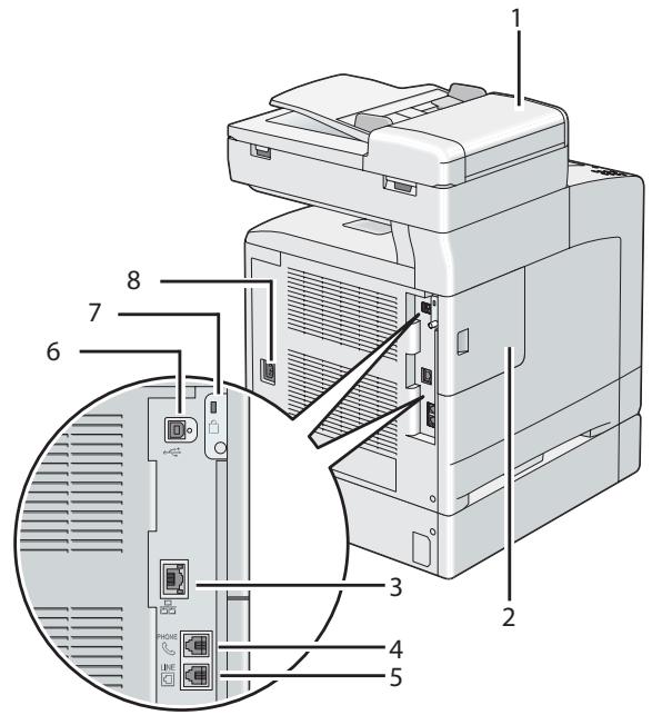 EPSON ACULASER CX29DNF - Vue arrière - 1