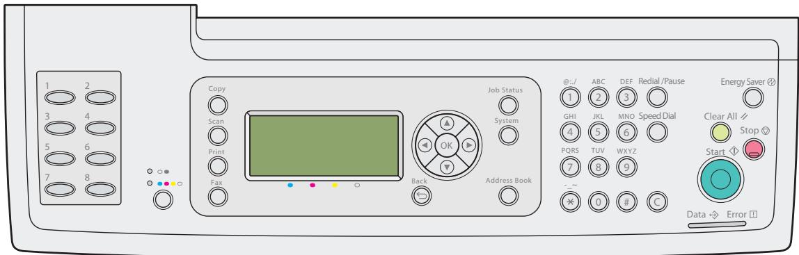 EPSON ACULASER CX29DNF - Utilisation du pavé numérique pour entrer des caractères - 1
