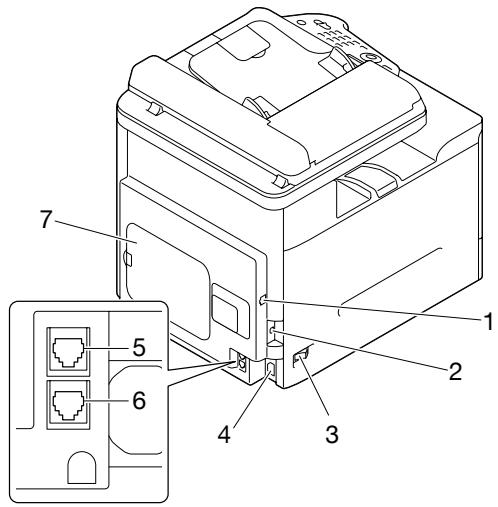 EPSON ACULASER CX37DN - Vue arrière - 1