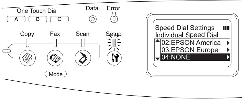 EPSON ACULASER CX11NF - Pour la numérotation rapide - 1