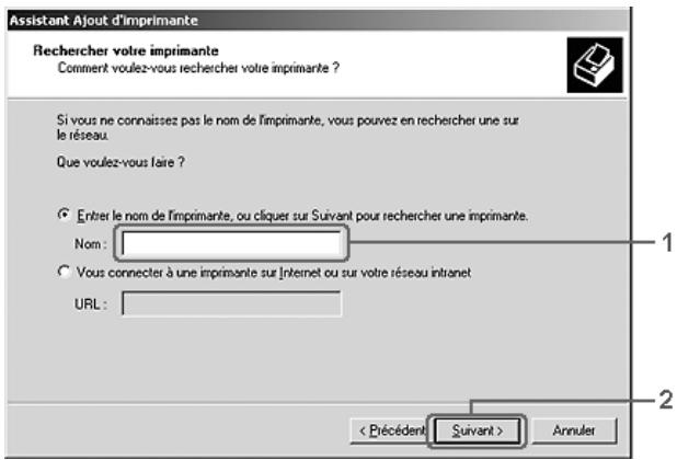 EPSON ACULASER CX11NF - Sous Windows XP ou 2000 - 2